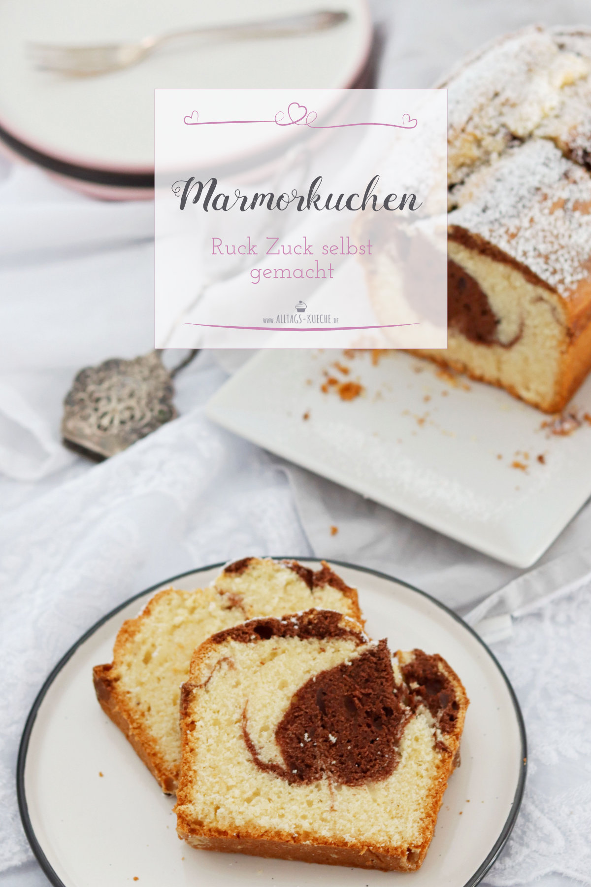 Frischer Marmorkuchen