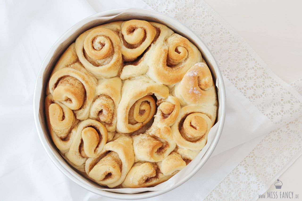 Zimtschnecken aus Hefeteig