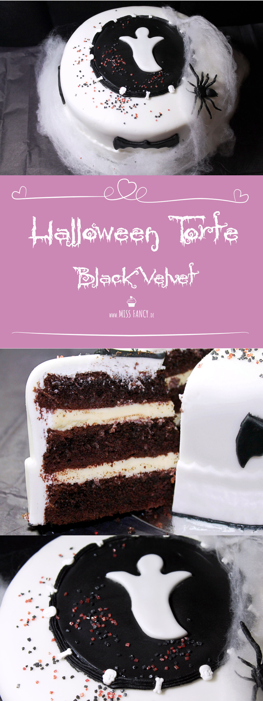 Rezept Halloween Torte Black Velvet Missfancy Foodblog