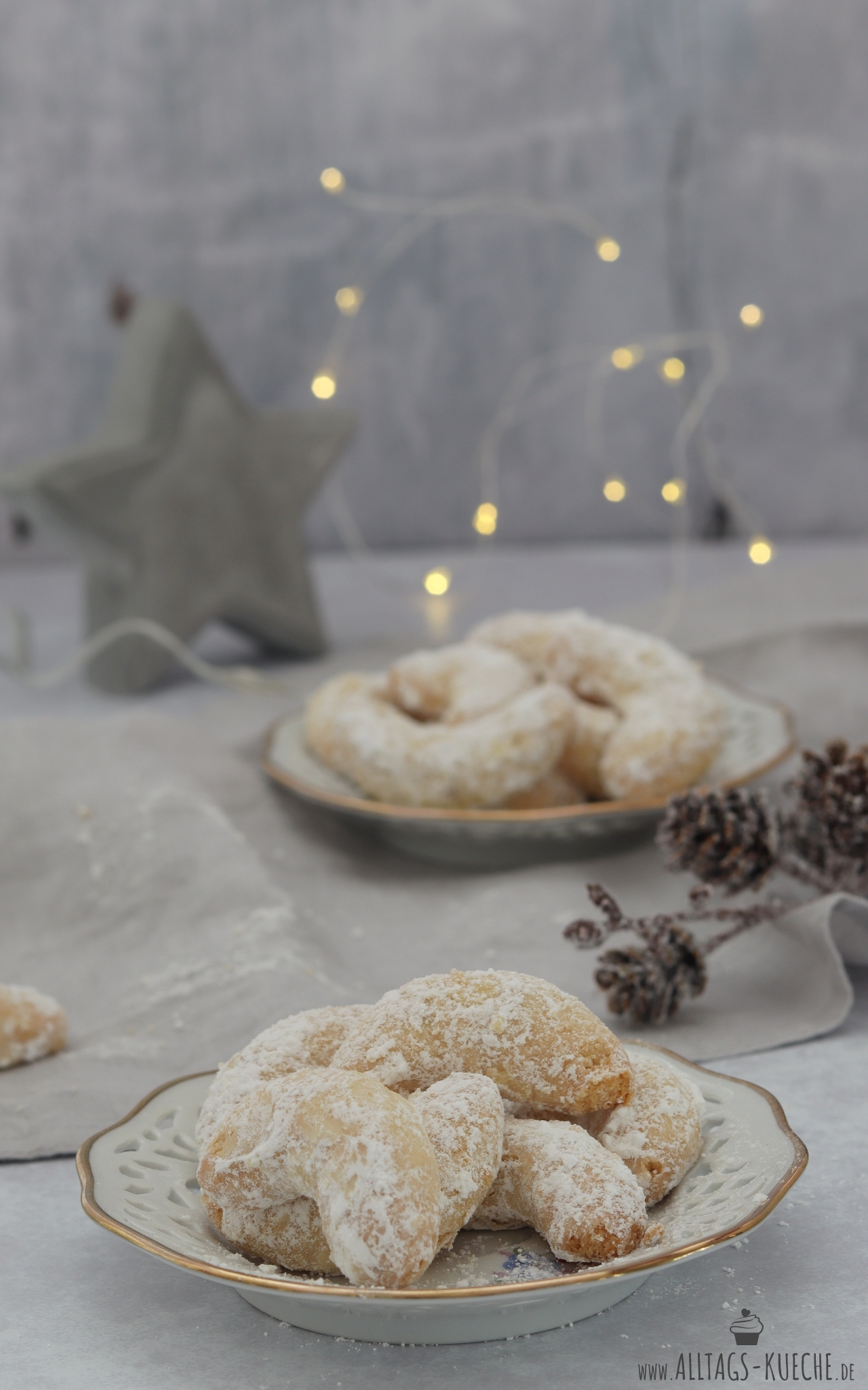 Vanillekipferl Plätzchen zu Weihnachten