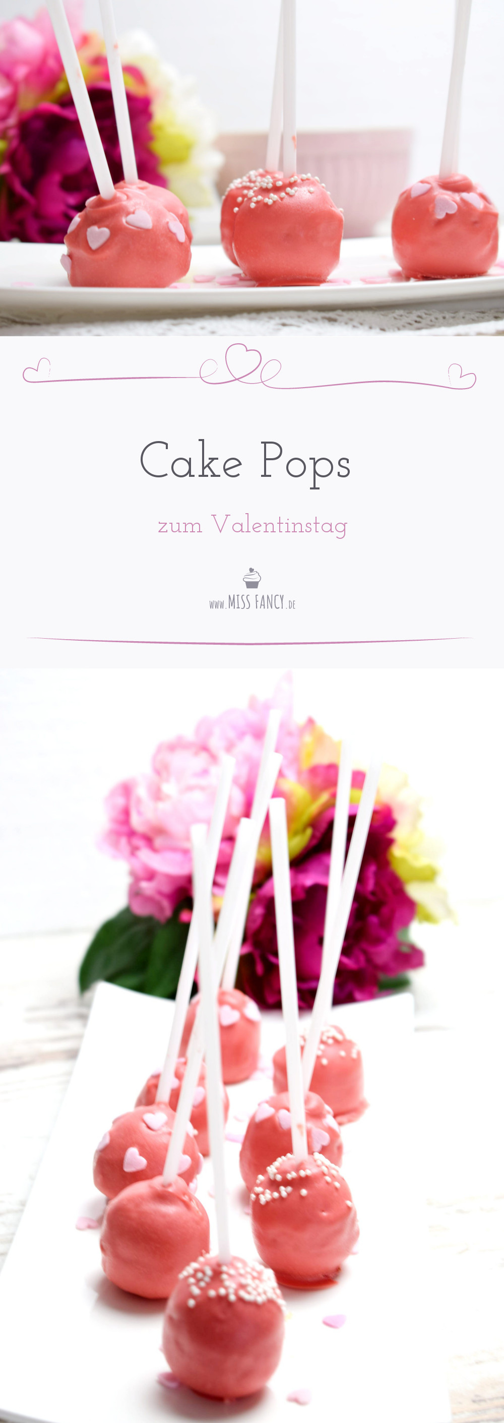 Cake Pops für Valentinstag
