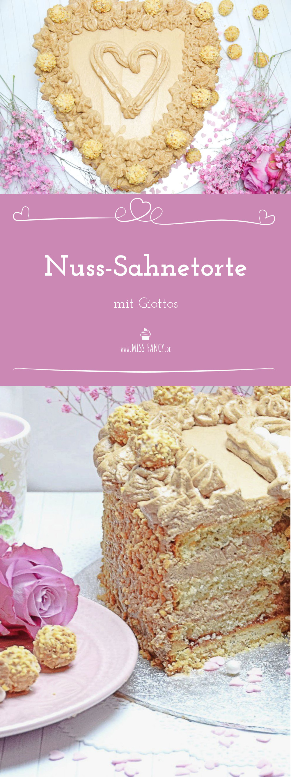 Nuss-Sahne-Torte mit Giottos
