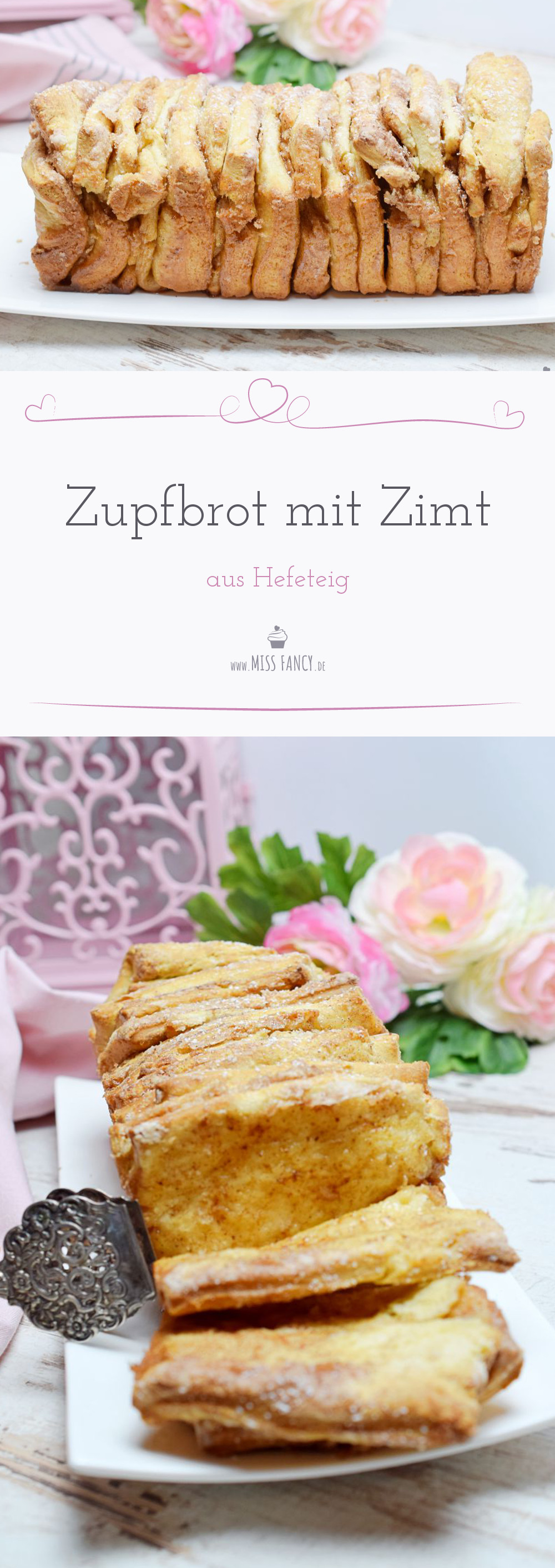 Eine süße Köstlichkeit dieses Zupfbrot verfeinert mit Zimt. Dieses Rezept ist leicht nachzumachen und schmeckt unsagbar lecker.