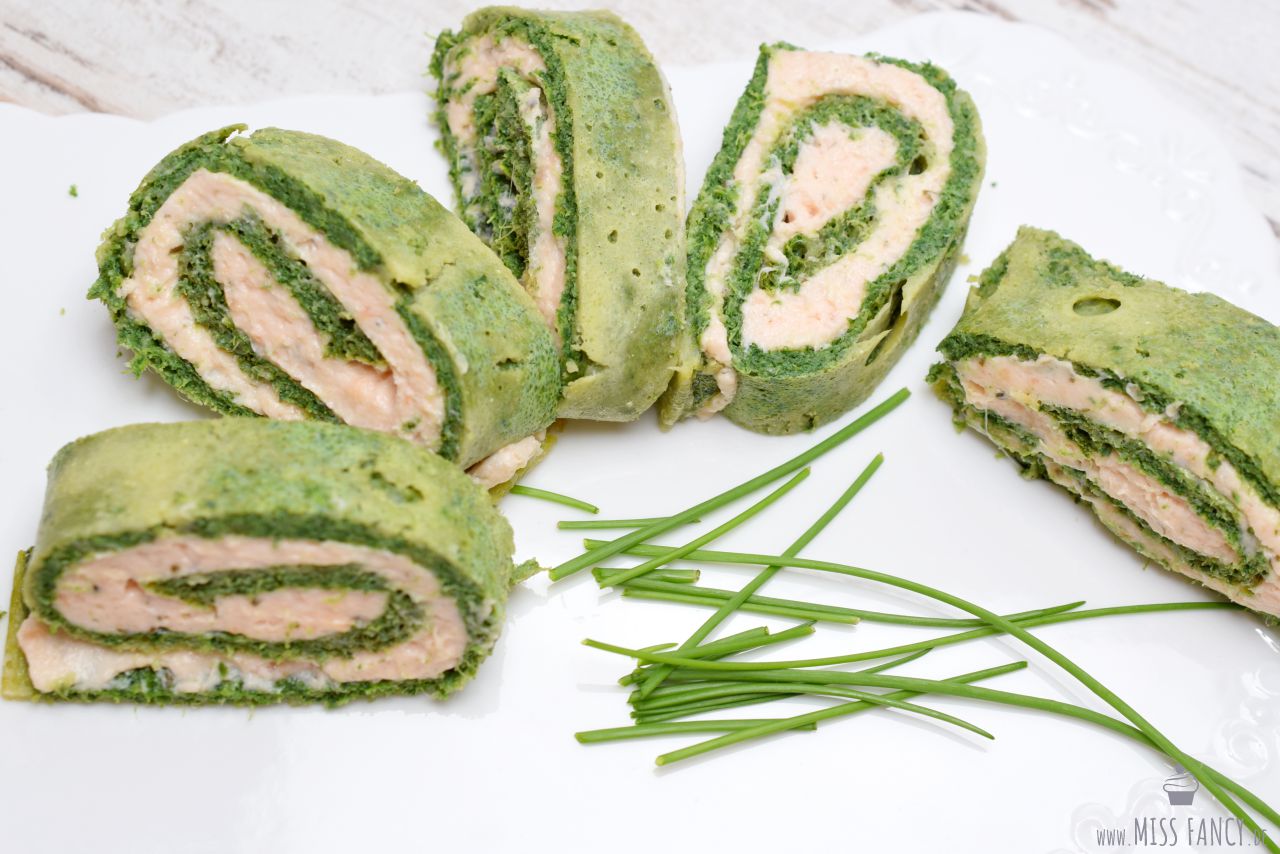 Lachsrolle mit Frischkäse