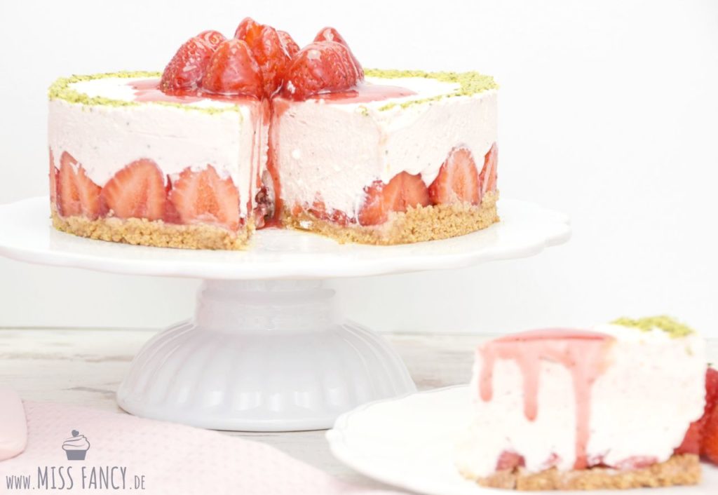 Leckere Erdbeertorte mit Mascarpone