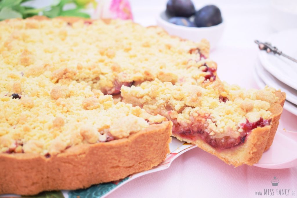 Rezept Zwetschgenkuchen mit Mürbeteigboden und Streusel Missfancy Foodblog