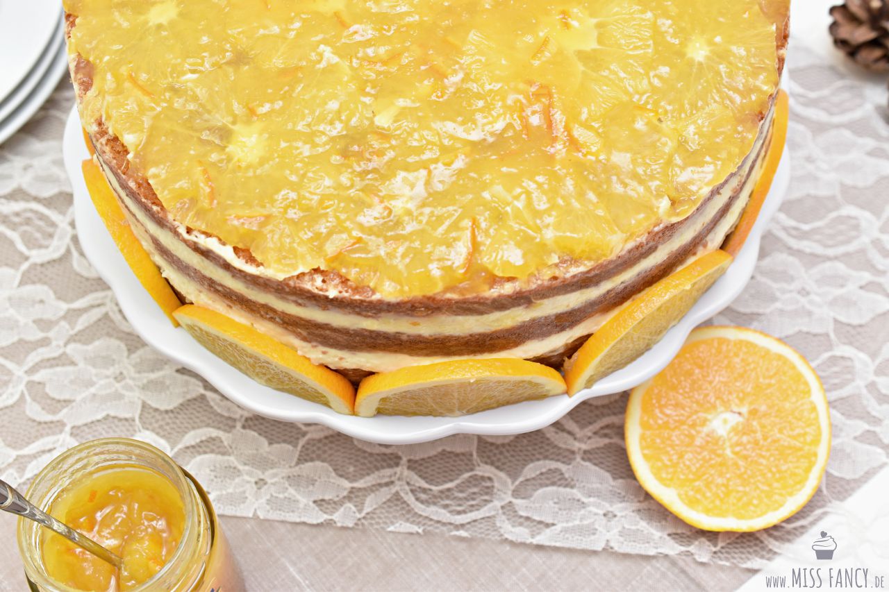 Rezept-leckere Weihnachtstorte-Orangentorte-Zentis Missfancy