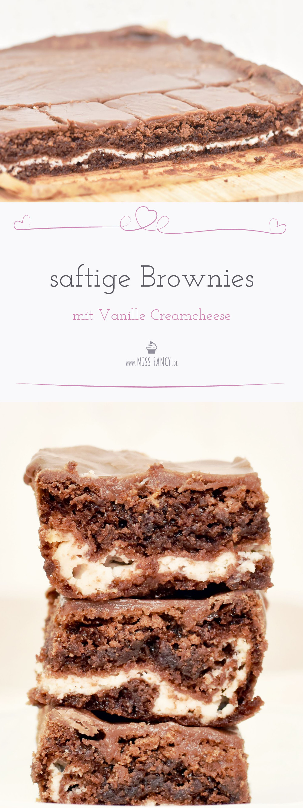 Rezept Creamcheese Brownies mit Vanille