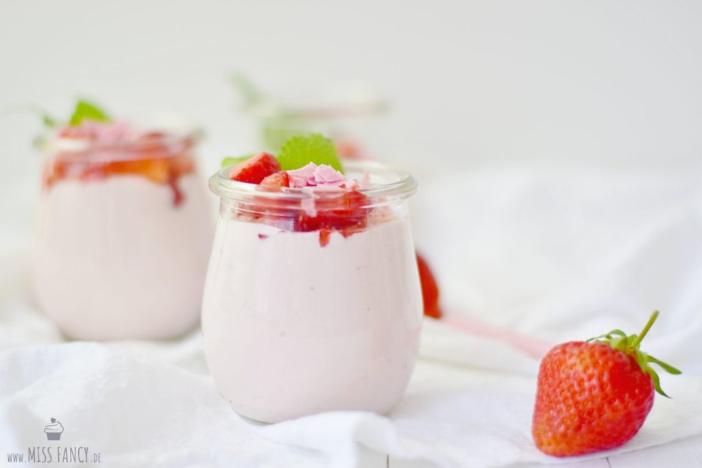 Rezept-Erdbeerdessert