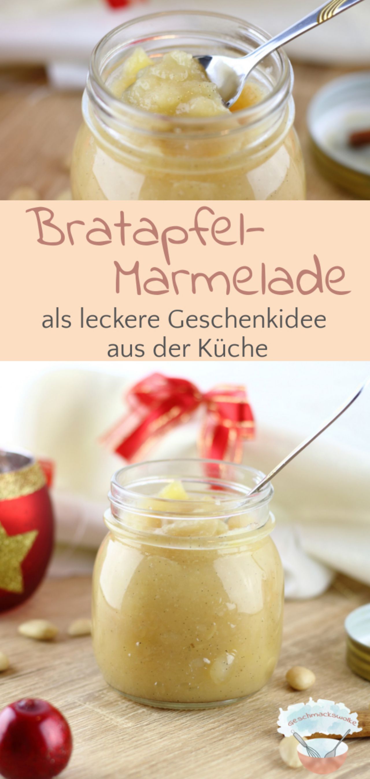 Winterliche Bratapfel-Marmelade als Geschenk aus der Küche - #bratapfelmarmelade #bratapfel #marmelade #apfelaufstrich #küchengeschenk #frühstück #winterrezept