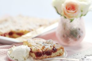 Kirschkuchen mit Streusel vom Blech