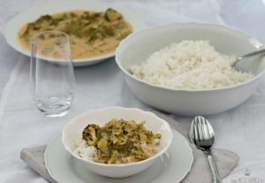 Leckeres veganes Thai Curry mild